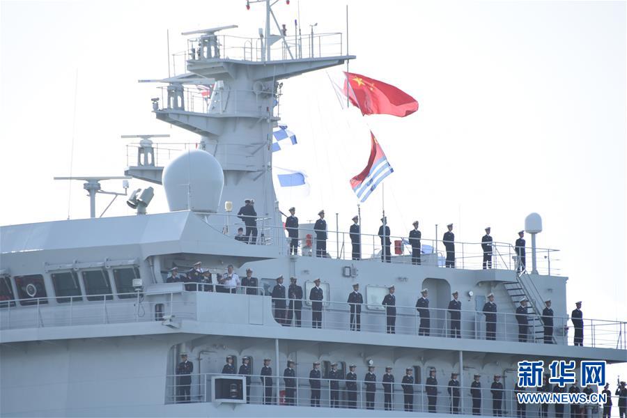 （國(guó)際）（2）中國(guó)海軍訓(xùn)練艦首次訪問惠靈頓