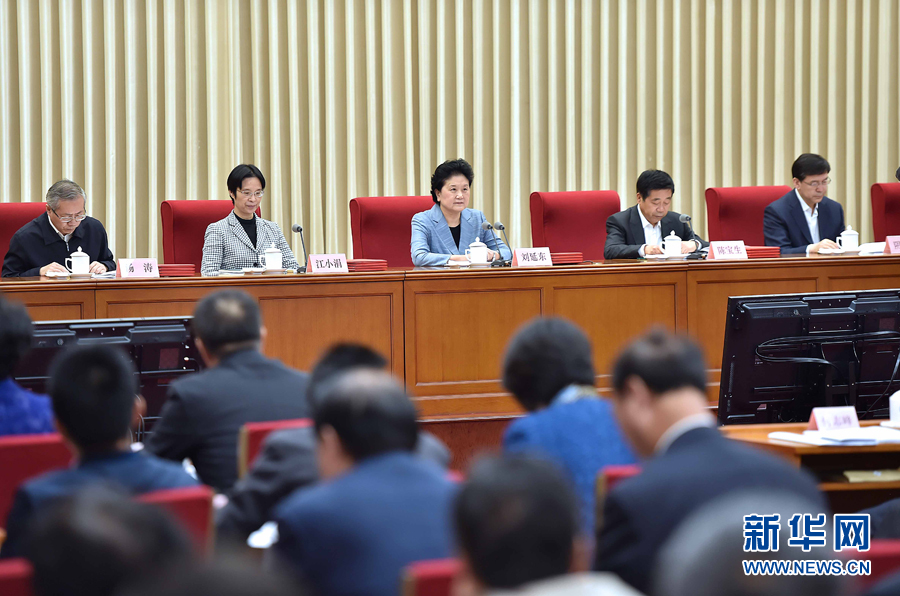 10月20日，中共中央政治局委員、國務(wù)院副總理、國務(wù)院督導(dǎo)委員會(huì)主任劉延?xùn)|在北京出席深化教育督導(dǎo)改革暨第十屆國家督學(xué)聘任工作會(huì)議并講話。新華社記者 李濤 攝
