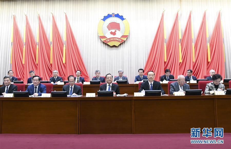 1月22日，政協(xié)第十二屆全國(guó)委員會(huì)常務(wù)委員會(huì)第二十四次會(huì)議在北京開幕。全國(guó)政協(xié)主席俞正聲出席開幕會(huì)。 新華社記者 燕雁 攝