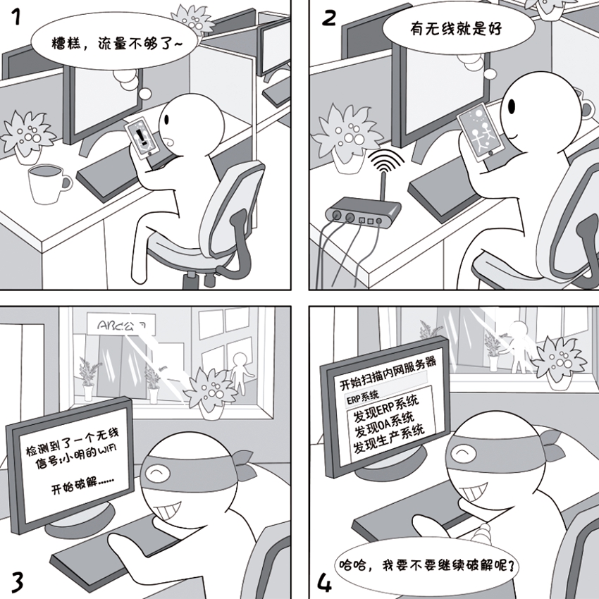 2018國家網(wǎng)絡(luò)安全宣傳周系列動漫①丨還在“蹭”免費(fèi)WiFi？這些安全風(fēng)險告訴你真能嚇一跳