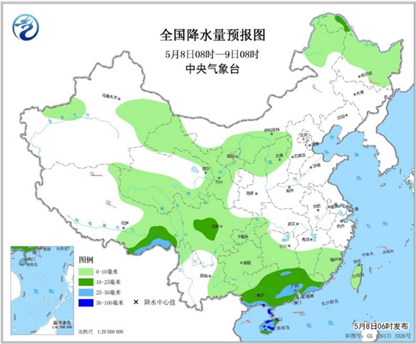 冷空氣要撤啦！今日全國降水整體弱 華南仍有強(qiáng)對流