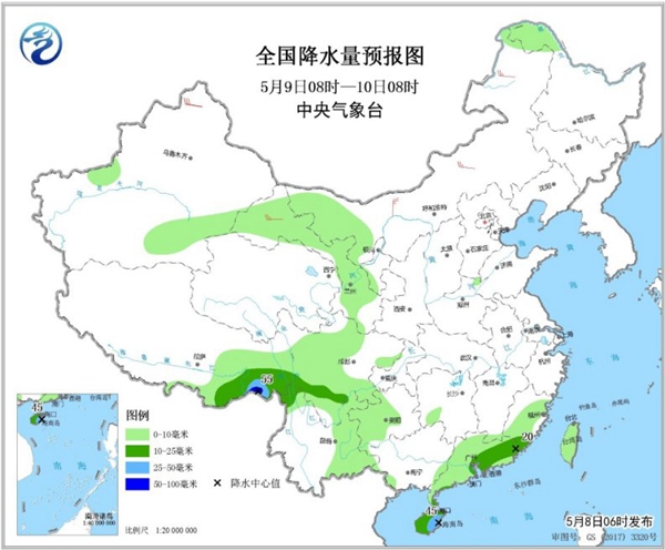 冷空氣要撤啦！今日全國降水整體弱 華南仍有強(qiáng)對流