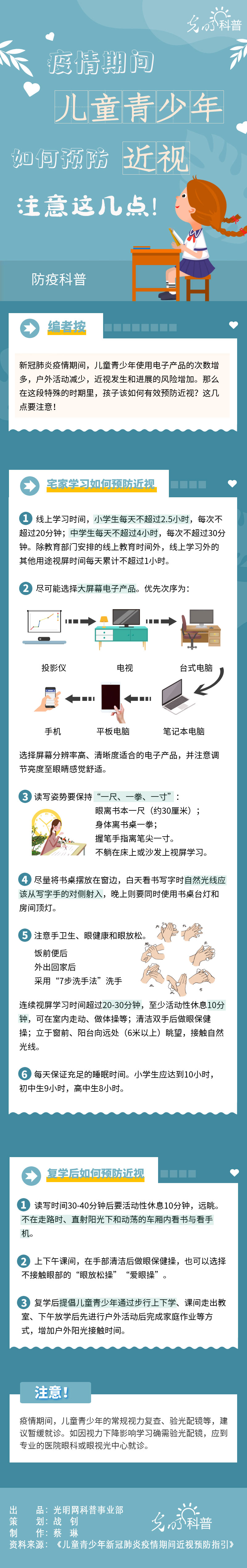 【防疫科普】疫情期間兒童青少年如何預(yù)防近視？注意這幾點(diǎn)！