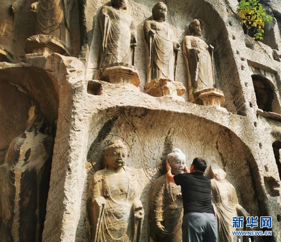 （圖文互動）（4）合體了，龍門石窟流散佛首首次實現(xiàn)“數(shù)字復位”