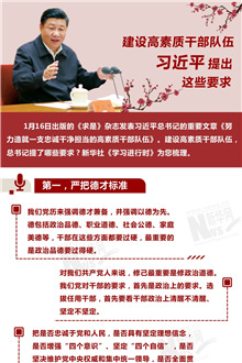 建設(shè)高素質(zhì)干部隊(duì)伍，習(xí)近平提出這些要求