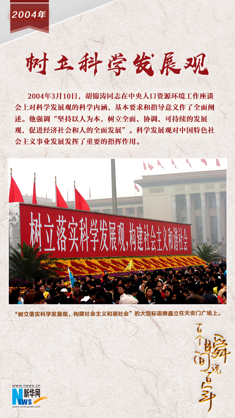 2004，樹立科學發(fā)展觀