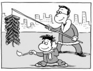春節(jié)若遇霧霾，煙花怎么放？