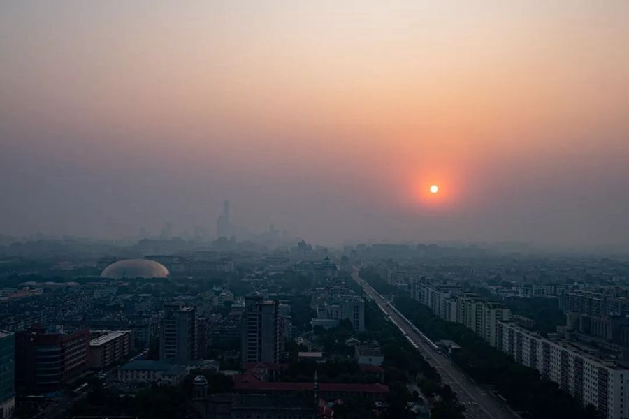 這就是今天早上的北京！