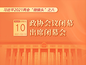 習(xí)近平2021兩會(huì)“微鏡頭”之八：3月10日 政協(xié)會(huì)議閉幕，出席閉幕會(huì)