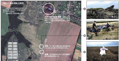 馬航MH17客機(jī)殘骸照片顯示，其機(jī)身上有許多細(xì)小孔洞。多名專(zhuān)家分析稱(chēng)，這些孔洞或是飛機(jī)被導(dǎo)彈爆炸后飛散的彈片擊中所致。