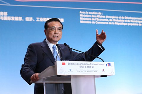 李克強總理2日在中法工商峰會演講時表示，中法建交50年來，兩國關系積累了寶貴經驗，未來50年的中法關系將更燦爛輝煌。中國政府網