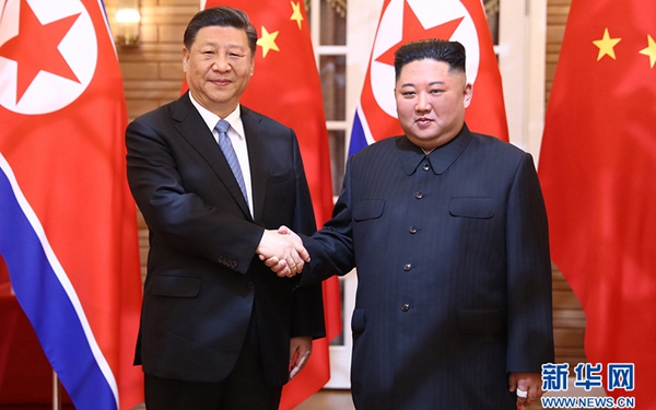 習(xí)近平同朝鮮勞動(dòng)黨委員長(zhǎng)、國(guó)務(wù)委員會(huì)委員長(zhǎng)金正恩舉行會(huì)談