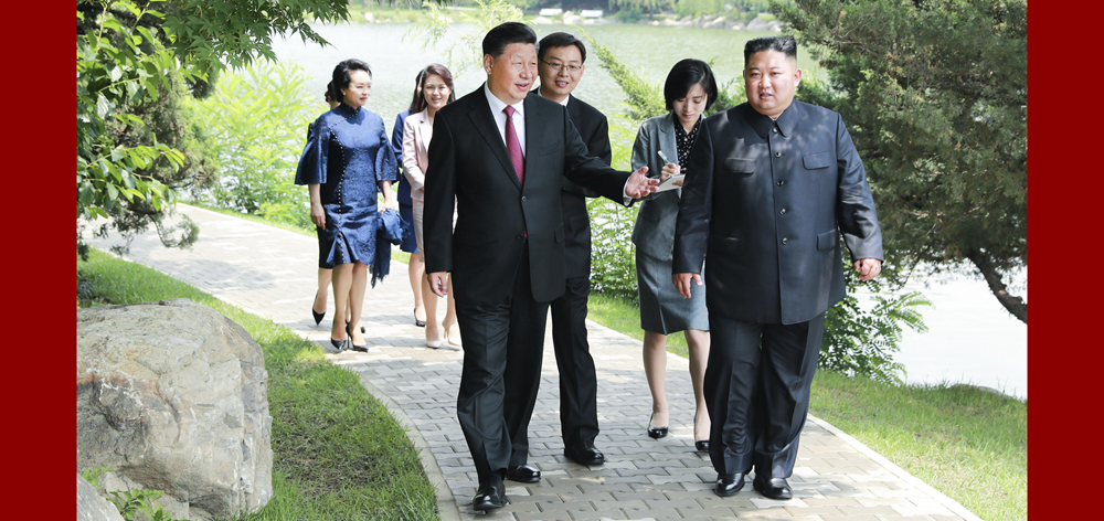 習(xí)近平會見朝鮮勞動黨委員長、國務(wù)委員會委員長金正恩